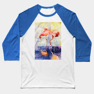 Flamingos in the sunshine Baseball T-Shirt